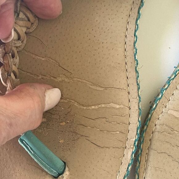 Sperry Teal Leather  Sandals - Picture 2 of 8